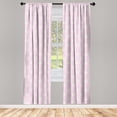 thumbnail image 3 of Ambesonne Easter Bunny Curtains, Rabbit Art, Pair of 28"x63", Rose Champagne, 3 of 5