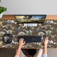thumbnail image 4 of Long Mouse Pads for Desk,Brown Colorful Dinosaurs Fossils Pattern Desk Mats on Top Of Desks, Desk Mouse Pad Extra Large with 3mm Non-Slip Base and Stitched Edge for Gaming,Office,Work,Home 47.3"x23.6", 4 of 6