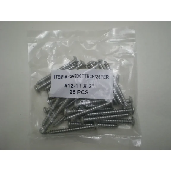Bobrick 1002495 Torx Screw , 2" #12 X 2 Stainless Steel ( Bag Of 25 )
