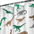 thumbnail image 3 of Colorful Dinosaurs Silhouettes Pattern Shower Curtain 36"x72" ,Bathroom Decorative Shower Curtains Set with 12 Hooks,Modern Waterproof Washable Shower Curtain, 3 of 6