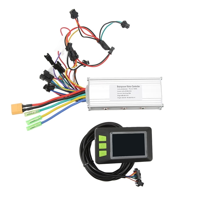 W Controlador de motor de CC sin escobillas, 48 V 60 V 500 W Controlador de velocidad de bicicleta eléctrica Pantalla LCD Controlador de velocidad de scooter eléctrico Pantalla LCD Meticulosamente diseñado
