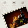 thumbnail image 6 of Elephant Stock Wine And Bread Wall Art - Horizontal Canvas Wall Art - Dining Room Wall Decor - Food And Drink Canvas - Black And Red Decor - 12" x 8", 6 of 8