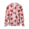 thumbnail image 1 of Fotbe Strawberries Chaqueta con Protección Solar UPF 50+ para Hombre y Mujer, Camisa con Capucha y Bolsillos-3X-Large, 1 of 7