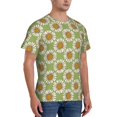 thumbnail image 5 of Rocae Daisies Flowers for Men's Moisture-Wicking Crew Tee - T-Shirt for Sports, Outdoor Activities, and Casual WearMedium, 5 of 9