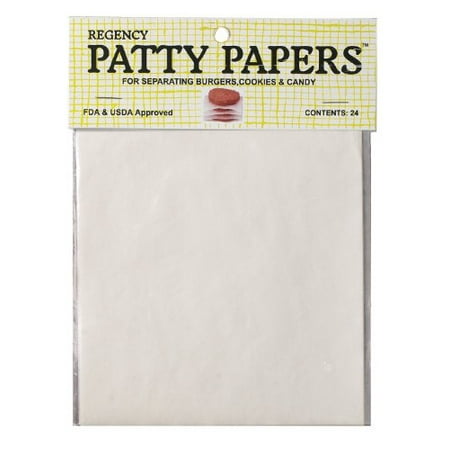 Regency Hamburger Patty Papers, 24 Count (Best Pre Made Hamburger Patties)
