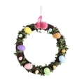 thumbnail image 2 of TOPRenddon Colorful Easter Egg Wreath - 10 inch Diamter, Foam on grapvine - Easter Rustic Home Decor, 2 of 6