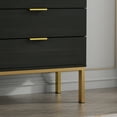 thumbnail image 4 of MONSLIPA 5 Drawer Dresser Wide Chest of Drawers Nightstand, Storage Tower Dresser Closet for Living Room, Bedroom, Hallway, Black, 4 of 7