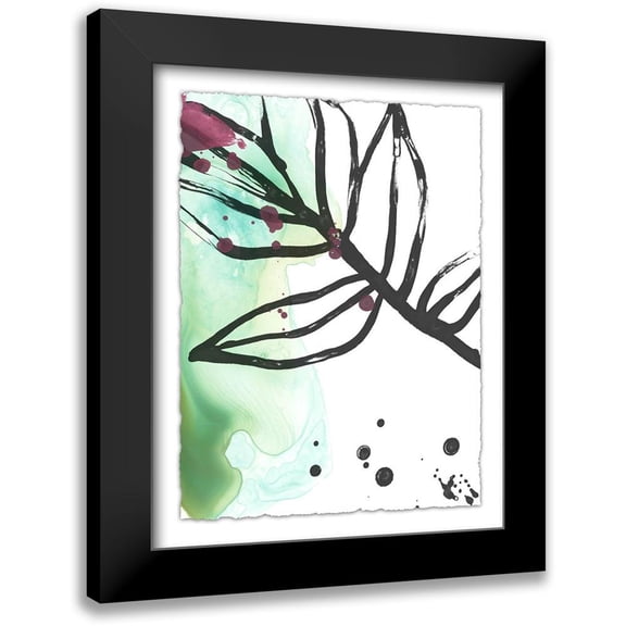 Vess, June Erica 12x14 Black Modern Framed Museum Art Print Titled - Tropical Moderne I