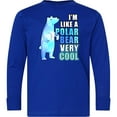 thumbnail image 3 of Inktastic Funny Polar Bear Long Sleeve Youth T-Shirt, 3 of 5