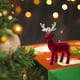 thumbnail image 5 of Adornos Navideños de Ciervo, Colgante Navideño de Ciervo Nevado, Adornos Navideños con Ambiente Flocado, Decoraciones Navideñas de Reno para Mesa., 5 of 6