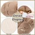 thumbnail image 5 of Bunny Slippers for Women Fuzzy Cute Animal Memory Foam House Rabbit Furry Slippers Indoor Outdoor Winter Warm Home Shoes（Grey，9-10）, 5 of 5