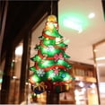 thumbnail image 1 of Decoración de Navidad Ventana iluminada Decoración colgante Luces de Navidad LED con gancho de ventosa 3 pilas Aaa para fiesta de Navidad Showcase Show - Árbol de Navidad 45x24cm Kuyhfg Bienvenido a Kuyhfg, 1 of 2