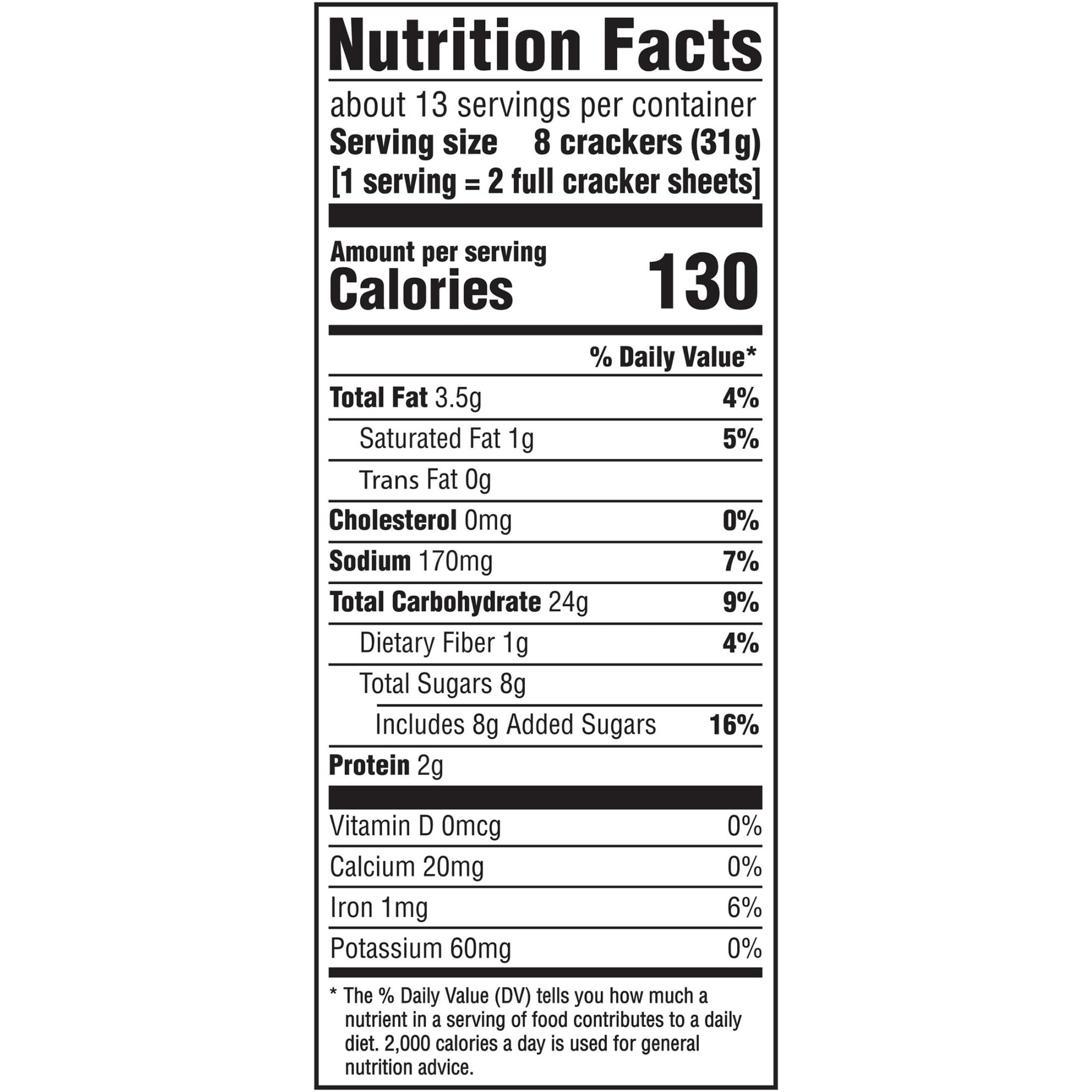 Nabisco Grahams Original Graham Crackers, Classic Snacks, 14.4 oz Box With Olive Green Bowl By ValueNest