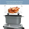 thumbnail image 3 of Roast and Steamer Rack Compatible with Ninja Foodi Possible Cooker Pro 8.5 Quart MC1000, MC1001, MC1010 Slow Cooker Crock, Stainless Steel Crock Pot Accessories with Silicone Protected Feet Handles, 3 of 7