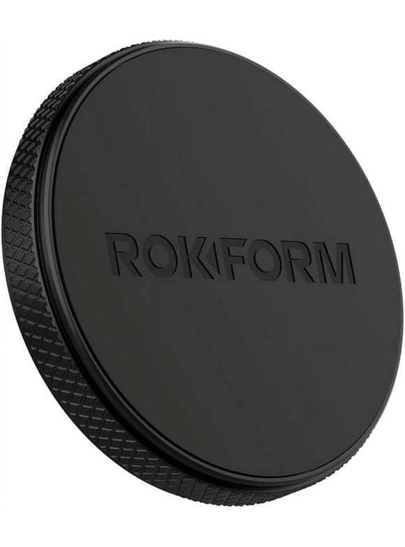 Rokform - Low Pro Magnetic Phone Mount, 1-Inch Phone Magnet for Car, 3M VHB Adhesive Holder Mounts to Almost Any Flat Surface, Compatible with All Cases (Black)