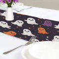 thumbnail image 4 of Yayeee Table Runner 90 inches Long Home Kitchen Dinning Party Decoration, White Halloween Ghosts, 4 of 7
