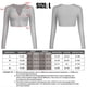 thumbnail image 3 of Cárdigan de punto de manga larga con cuello en V y botones para mujer, para vestir con jeans, gris, 3 of 6