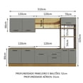 thumbnail image 4 of Cocina Integral Completa Modular Madesa Agata 310cm MG 01, 4 of 5