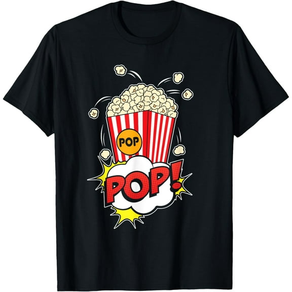 Popcorn Vintage Retro Funny Popcorn Lovers Gift T-Shirt