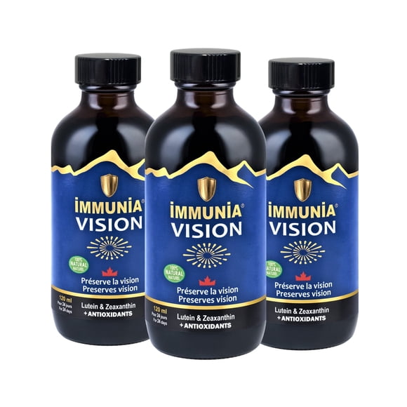 Immunia VISION - Wild blueberry concentrate + Lutein & Zeaxanthin. (3 bottles)