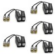 thumbnail image 1 of 5 Pares Balun BNC Macho A UTP Cámara de Red para HD TVI AHD CVl Cámara CCTV Video Balun BNC A CAT5 CAT6 UTPPasivo Vídeo, 1 of 5