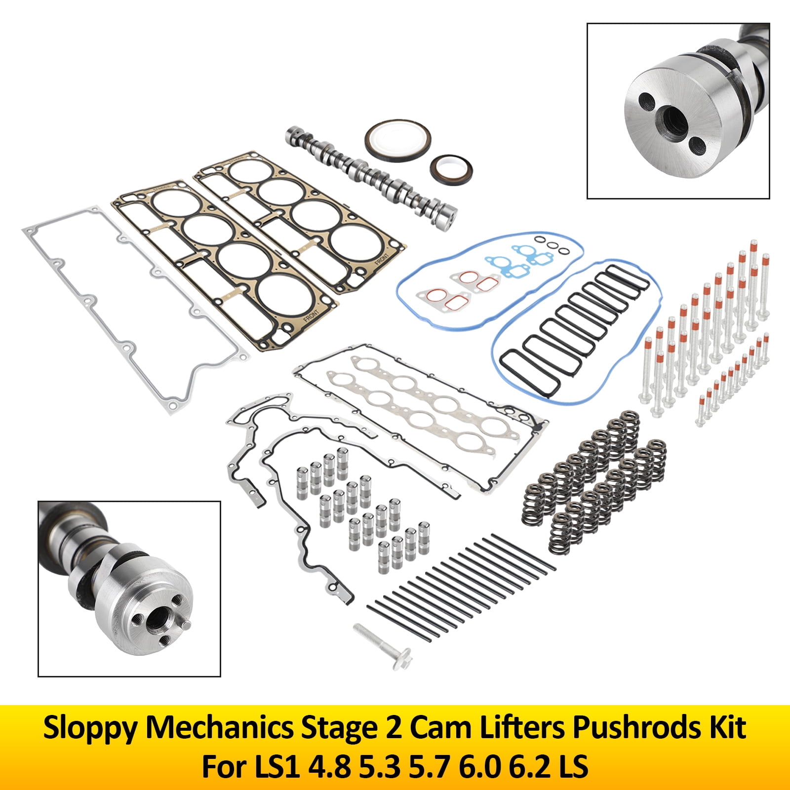 For LS1 4.8 5.3 5.7 6.0 6.2 LS +7.400 Sloppy Mechanics Stage 2 CAM