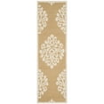 thumbnail image 3 of SAFAVIEH Martha Stewart Floret Damask Geometric Wool Area Rug, Dune, 4' x 6', 3 of 4