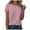 Pink, variant on vigerkar Womens T Shirt Short Sleeve Crew Neck Basic Fashion Tee Tops (Grey, M)