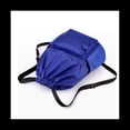 thumbnail image 2 of Drawstring Pocket Backpack Waterproof Backpack Drawstring Travel Bag Fitness Sports Bag for Women Men Blue,1 x Drawstring Bags,Blue, 2 of 9