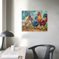 thumbnail image 4 of Nawypu Rooster Cock Painting Wall Art Farmhouse Wall Decor Canvas Posters Prints for Living Room Bedroom Office Kitchen Decor, 4 of 5