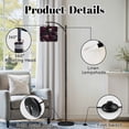 thumbnail image 6 of Arc Floor Lamp with Adjustable Lampshade Dark Floral Skull Roses Anemones Standing Lamp 3 Color Temperatures Dimmable Tall Pole Lamp with Foot Switch for Bedroom, 6 of 8