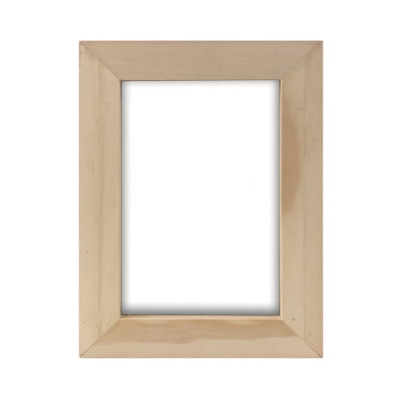 Geemin Unfinished Wood Photo Frame Crafts Display Wall and Table Wood Pictures Frame