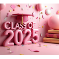 thumbnail image 4 of Graduation Party Decoration Class of 2025 Backdrop Celebration Supplies Banner Event Decorations Pink Balloons Photography Props Graduation Party Decor, 4 of 4