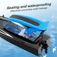 thumbnail image 5 of Gqtwoy Rechargeable RC Boats with LED Light, Remote Control Boats for Pools and Lakes, Fast Racing Boat, 2.4GHz Non-Interference, Perfect for Outdoor Fun and Night Racing, 5 of 9