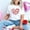 #01 White, variant on Women's Valentines Shirts Summer Plus Size Tops Cute Heart Printed Short Sleeve T-Shirts Casual Crewneck Blouses Pullover