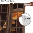 thumbnail image 6 of Mushroom Curtains,Magic Forest Mushroom Fantasy Design Pattern Window Curtains,Landscape Forest Rod Pocket Blackout Drapes for Bedroom Living Room 2 Panel 84x84in, 6 of 6