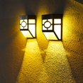 thumbnail image 5 of Iluminación LED solar a prueba de agua para terraza, cerca, patio, puerta delantera, escalera, paisaje, patio y camino de entrada, blanco cálido/cambio de color, 5 of 5
