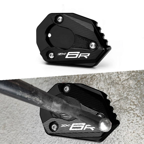 Wooxiu Kickstand Fit For ZX6R 2009 - 2022 2023 | ZX6R 2024 2025 Foot Stand ZX 6R SideStand ZX-6R Foot ZX6R Accessories
