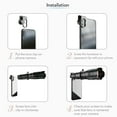thumbnail image 4 of o APEXEL APL-JS36XJJ04 HD 36X Telescopio de un solo tubo de metal Lente de telefoto Óptica Lente de cámara de teléfono Monocular con mini trípode Selfie para la mayoría de los teléfonos inteligentes APEXEL Lente del teléfono, 4 of 7
