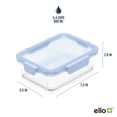 thumbnail image 3 of Set de vidrio para preparar comidas Ello Color Lock, 800 ml, 5 unidades, Purple Rain, 3 of 6