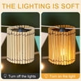 thumbnail image 3 of GOOHOCHY Handwoven Bamboo Cover Pendant Lamp Light Dust Protection Fixture Accessory 1 Set, 3 of 7