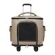 thumbnail image 4 of Bolsa transportadora para gatos, transportín con ruedas para mascotas, caja de transporte, asa retráctil, bolso de mano Caqui, 4 of 9
