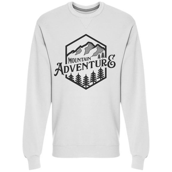 Graphic Mountain Adventure Sweatshirt Men -Image by Shutterstock, Male Large