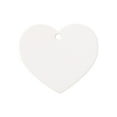 thumbnail image 2 of Sonducket Cartón Kraft en blanco corazón Vintage tarjetas moda autoensamblaje muestra accesorios creativamente suministro para el hogar Accesorios de disfraces Blanco, 2 of 6
