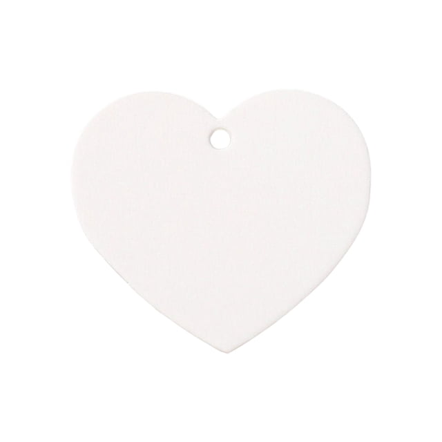 Sonducket Cartón Kraft en blanco corazón Vintage tarjetas moda autoensamblaje muestra accesorios creativamente suministro para el hogar Accesorios de disfraces Blanco