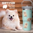 thumbnail image 5 of Pomeranian Gift for Dog Lover,30 oz Pomeranian Tumbler Stainless Steel Insulated with Handle (Pomeranian-Seaform, 30 oz), 5 of 6