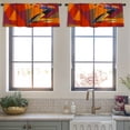 thumbnail image 4 of LALILO Kitchen Curtain Valance Trumpet Player Jazz Rod Pocket Window Curtain 52"x 18" Set of 2, 4 of 6