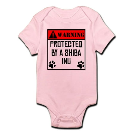 

CafePress - Protected By A Shiba Inu Body Suit - Baby Light Bodysuit