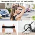 thumbnail image 5 of Square 200 Pcs Thick Seamless Brown Hair Ties, Ponytail Holders Hair Accessories No Damage for Thick Hair (Natural Colors), 5 of 8