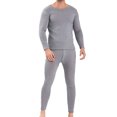thumbnail image 1 of Ropa interior térmica para hombre, calzoncillos largos con forro polar, conjunto de ropa interior larga para clima frío, parte superior e inferior de invierno, 1 of 5